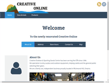 Tablet Screenshot of creativeonline.ca