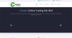 Desktop Screenshot of creativeonline.com.my
