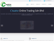 Tablet Screenshot of creativeonline.com.my
